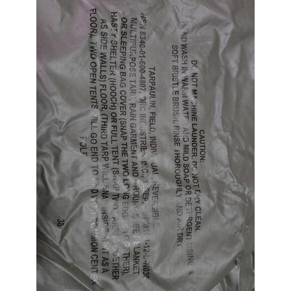 ACU Reversible Field Tarpaulin Tarp NSN:8340-01-600-4807 #G26g - Picture 2 of 2